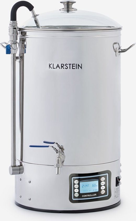Mundschenk maischketel, bierbrouwinstallatie, 2500 watt, 30 l, 9 programma's