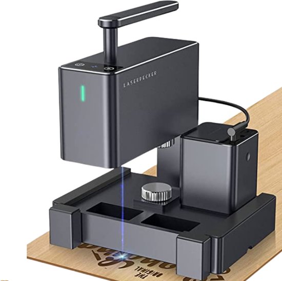 Laser Graveermachine - 60W - Lasergraveerder - 0,05mm Punt - 36000 mm/min 5W Laservermogen - Laser Engraver - Graveermachine - Graveren - Lasersnijder voor Hout - Leer - Metaal - met Power Bank