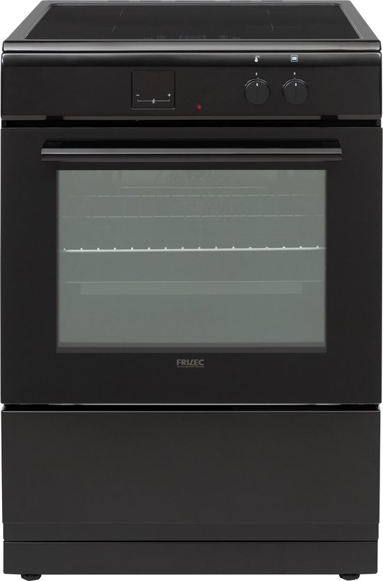 Frilec KÖLN-ECI61-60B - Vrijstaand Inductie Fornuis - Elektrische Oven - 4 kookzones - Zwart