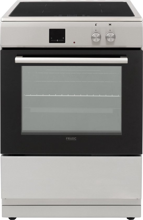Frilec KÖLN-ECI60-60I - Vrijstaand Inductie Fornuis - Elektrische Oven - 4 kookzones - Inox
