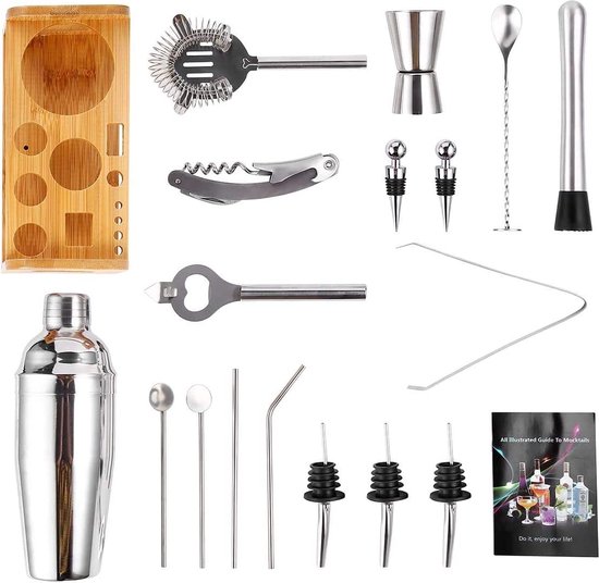 Bar Accessoires Cocktail Shaker Set ,Collective Cocktail set voor gerooerde dranken