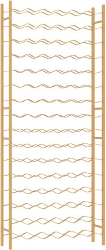 vidaXL-Wijnrek-voor-96-flessen-metaal-goudkleurig