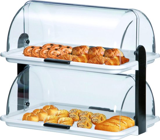 Dubbele buffetvitrine, kunststof