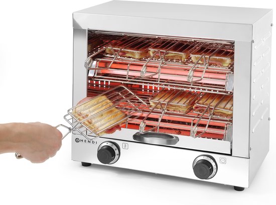 Hendi Tosti Apparaat 2-Laags + 6 Tostiklemmen