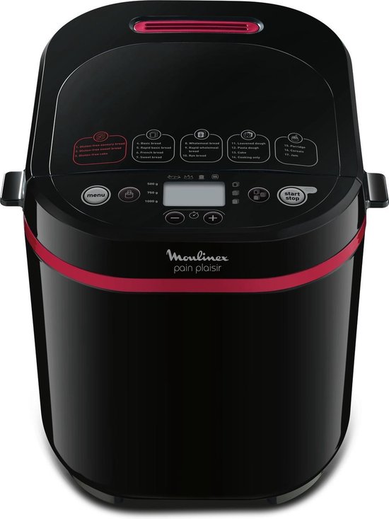 Moulinex OW2208 - broodbakmachine - Zwart - 650W