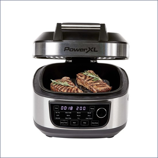 Power XL Multicooker – 12-in-1 fornuis met AirFryer functie – voor frituren, koken, frituren en als elektrische grill