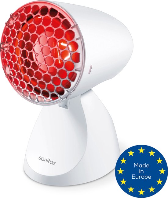 Sanitas SIL 06 Infraroodlamp - Verstelbaar: 5 kantelstanden - Incl. beschermrooster - Incl. bril - 100 Watt - 2 Jaar garantie