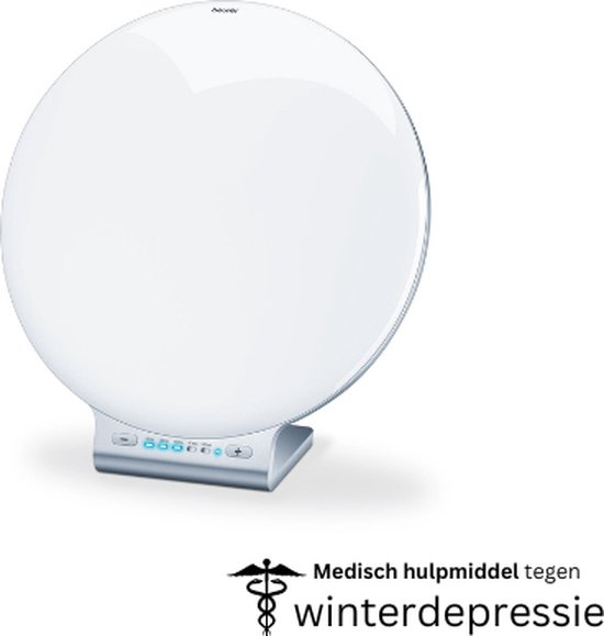 Beurer TL 70 Lichttherapielamp - Daglichtlamp - Dimmer - Timer - Automatische uitschakeling - Rond groot opp.: doorsnede 33 cm - LED - 10000 Lux (op 10 cm) - UV-vrij - Incl. netadapter - 3 Jaar garantie