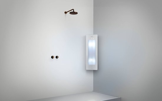 Sunshower Plus S opbouw hoek met infrarood en UV-licht white