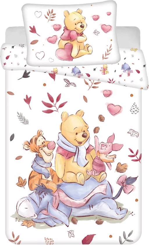 Winnie The Pooh BABY dekbedovertrek 100x135 cm + Kussensloop 40x60 cm