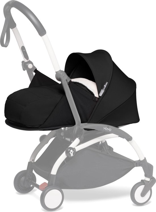 BABYZEN YOYO 0+ Newborn Pack, Black - Dit pakket bevat een matras, zonnekap, hoofdsteun & deken - Vereist een YOYO2-frame (apart verkrijgbaar)
