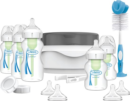 Dr. Brown's Options+ Anti-Colic Starterset Newborn - Brede halsfles