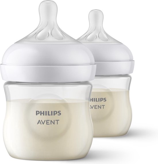 Philips Avent Natural Response Babyfles - 2 Flessen - 125 ml - 0+ maanden - Snelheid 2-speen - SCY900/02