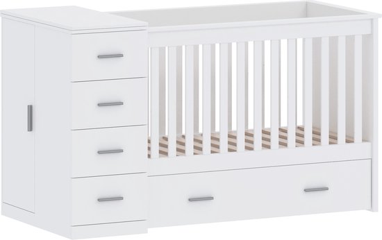 Cabino Combi Ledikant Memphis Wit