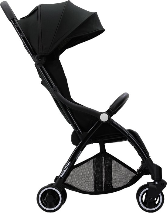 Hamilton by Yoop X1 Plus Buggy – Premium Wandelwagen tot 22kg – MagicFold™ Technologie – Plooibuggy – Verstelbare en Wendbare Kinderwagen – Zwart