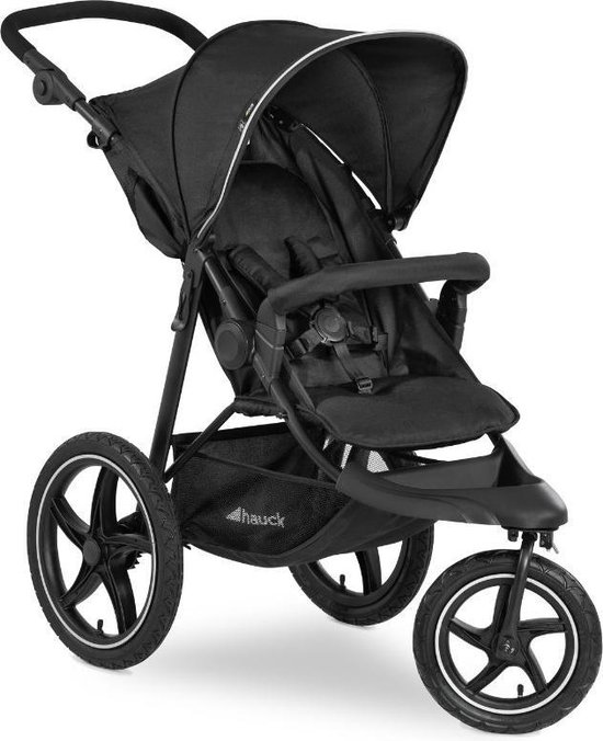 Hauck Kinderwagen Runner 2, uitvoering voor joggers, zwart