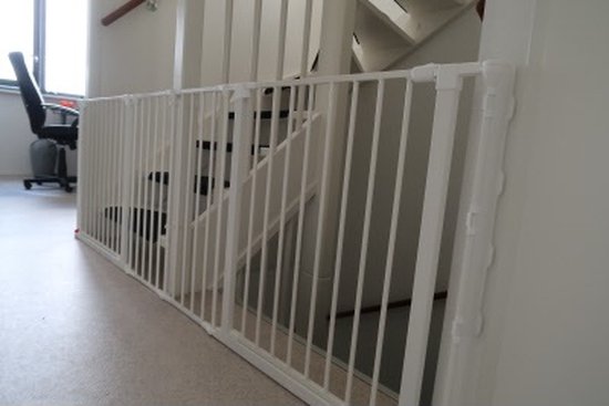 BabyDan Flex Traphekje 2 deuren, 2x33cm 218cm wit