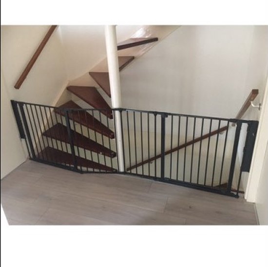 BabyDan Flex Traphekje 2 deuren, 2x33cm 218cm Zwart