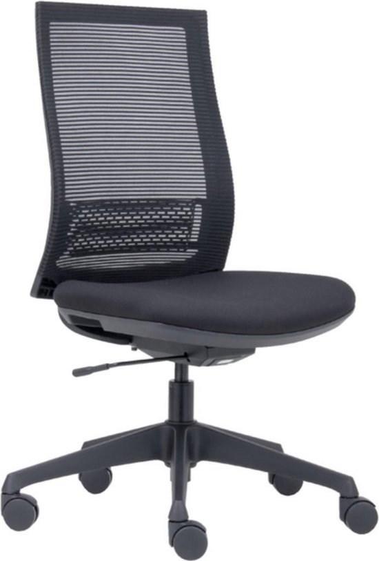 Office Hero® Prince Ergonomische Bureaustoel voor Volwassenen - Zonder armleuningen - Gemonteerd geleverd - Zwart