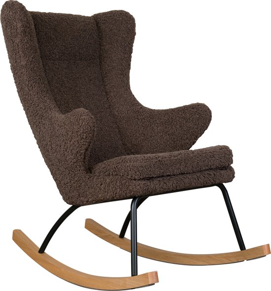 Quax Rocking Chair Adult Deluxe - Bison - Schommelstoel (Teddy Brown)