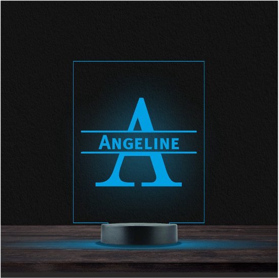 Led Lamp Met Naam - RGB 7 Kleuren - Angeline