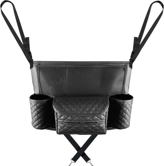 Gearner autostoel organizer - Auto prullenbak - Auto organizer autostoel met bekerhouder en tissuebox