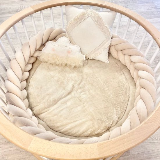 Bedbumper BabyRace - Babybed beschermrand in vlecht vorm