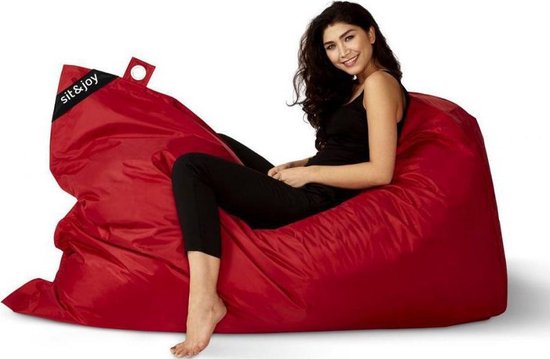 Sit&Joy - zitzak - Volwassenen - Binnen en Buiten - Ligbed - Stoel - Largo - Red