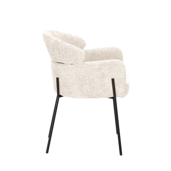 Eetkamerstoelen met armleuning - stoelen - 2 stuks wit