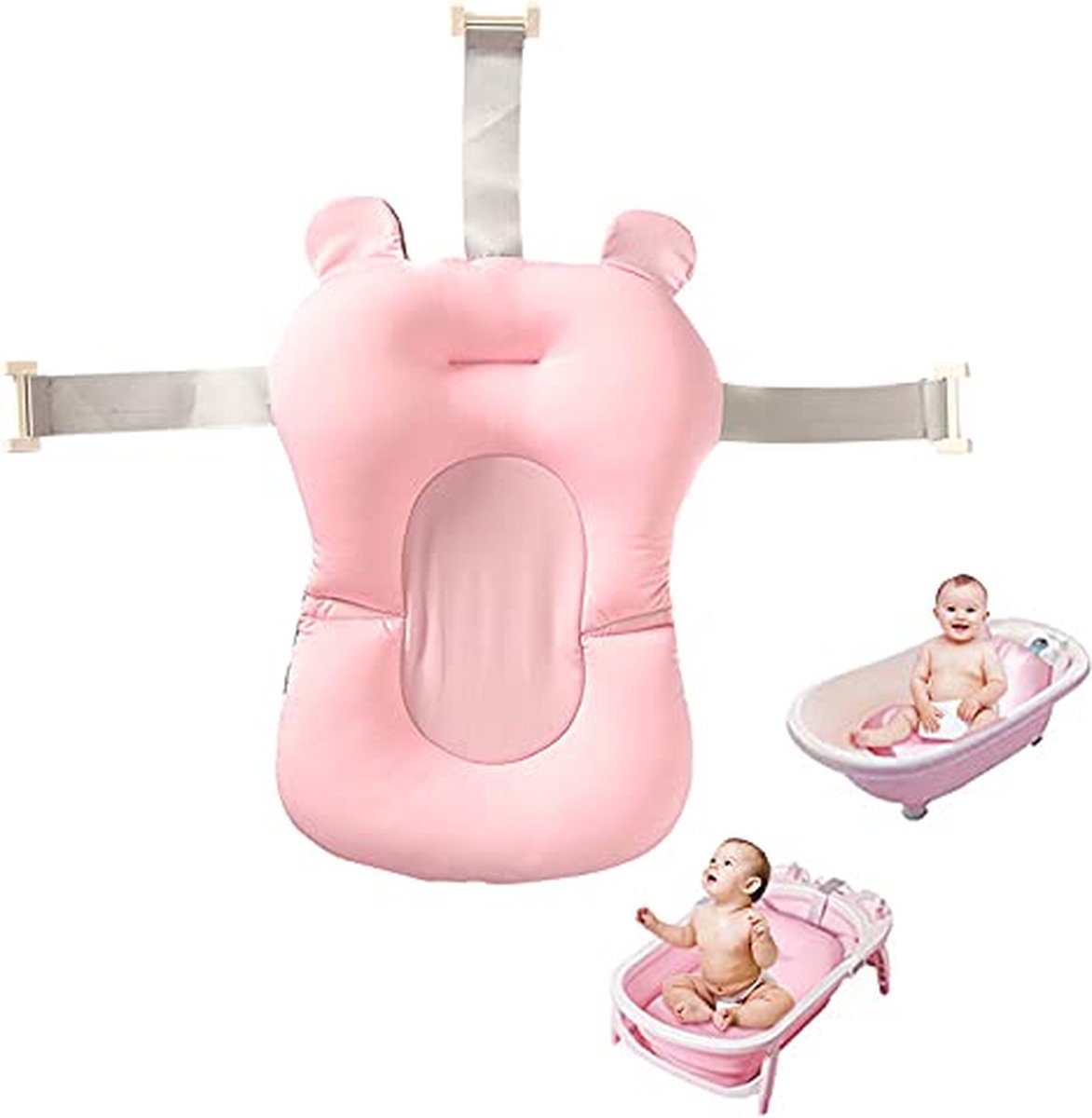 Baby Badkussen - Baby Badmatras - Veiligheid baby kussen voor bad - vriligheidskussen voor in bad - Zachte babykussen