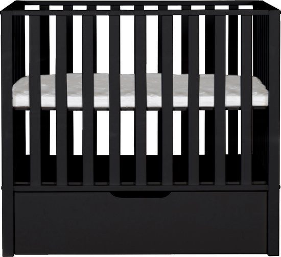 TWF Box Bas Met Lade Mat Zwart