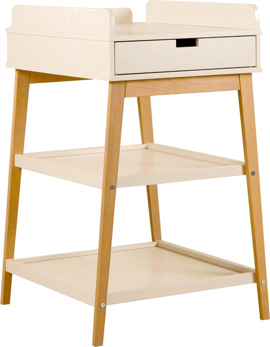 Quax Luiertafel Met Lade Hip Clay/Naturel