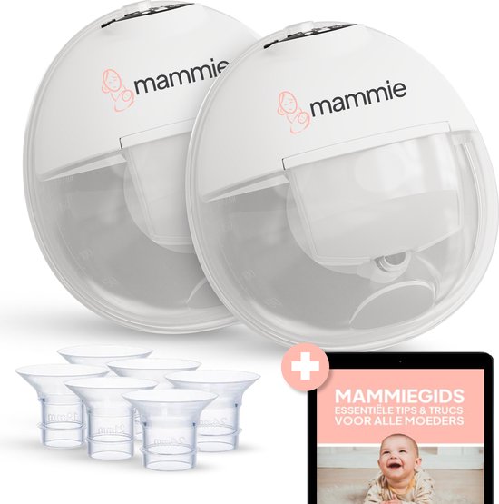Mammie Dubbele Elektrische Borstkolf - Draadloze met Timerfunctie - Handsfree & Draagbaar - BPA vrij