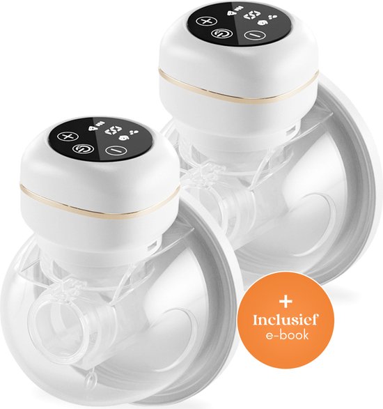 Limani Dubbele Handsfree Borstkolven - Elektrische Draadloze Borstkolf - BPA Vrij - LED-Touchscreen Kolfapparaat - Incl. 30 Moedermelkbewaarzakjes