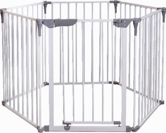 Dreambaby Royale Converta 3 in 1 - Grondbox - Veiligheidshekje - Haardhek - Playpen Baby - Speelbox - Kruipbox - Wit