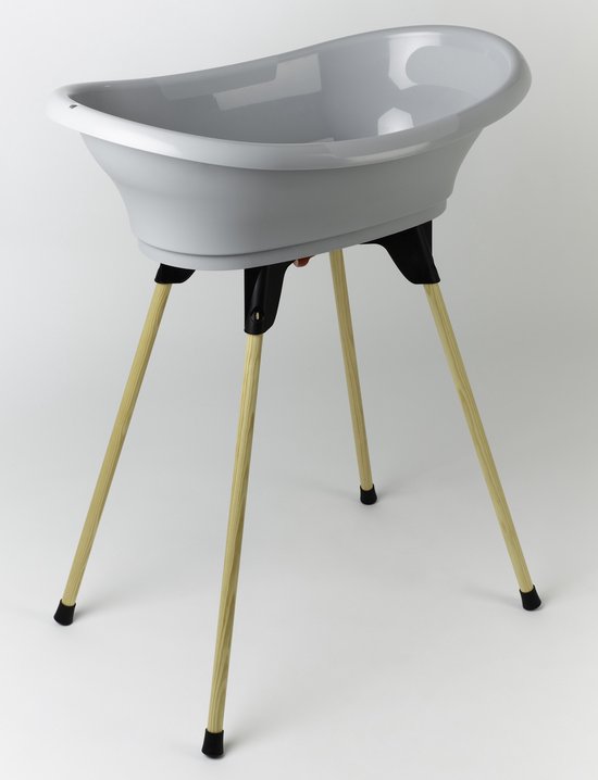 Thermobaby Vasco - baby badje met standaard  - zacht grijs