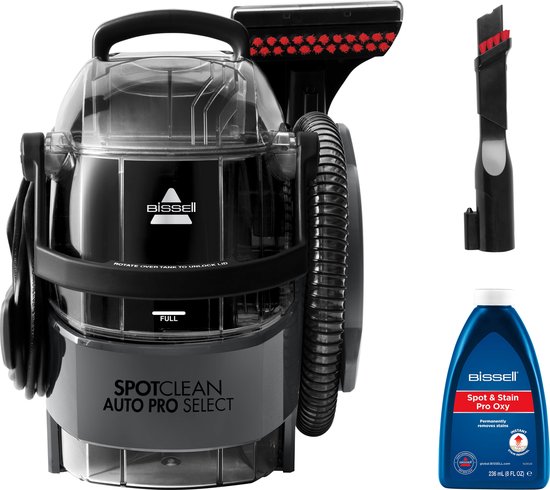 BISSELL SpotClean AutoPro Select Vlekkenreiniger - Tapijt, Bank, Matras & Auto Reiniger - Krachtige Reinigingsmachine voor Auto - 3730N