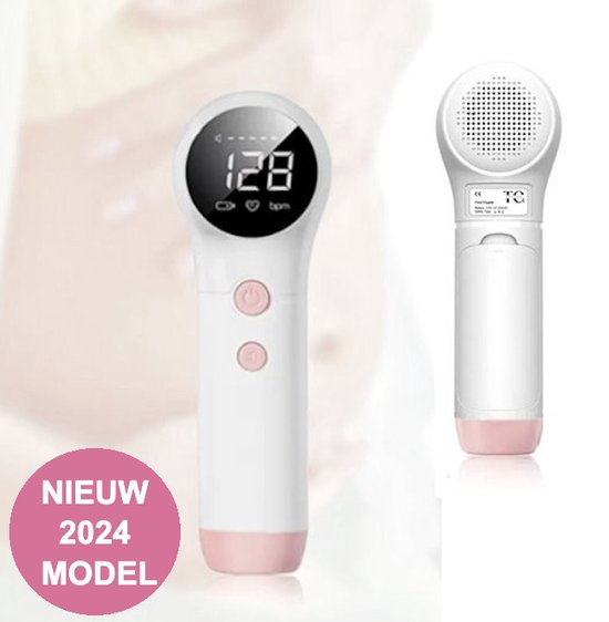 Upgrade 2023 | Doppler Baby - Baby Hartje Monitor - Inclusief Doppler Gel - Luxe zwangerschapscadeau - Fetal doppler - Baby hartje monitor - Dopplers - Babyshower - Ultrasound