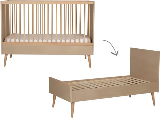 Quax Cocoon Ledikant - 70x140 cm. - Latte