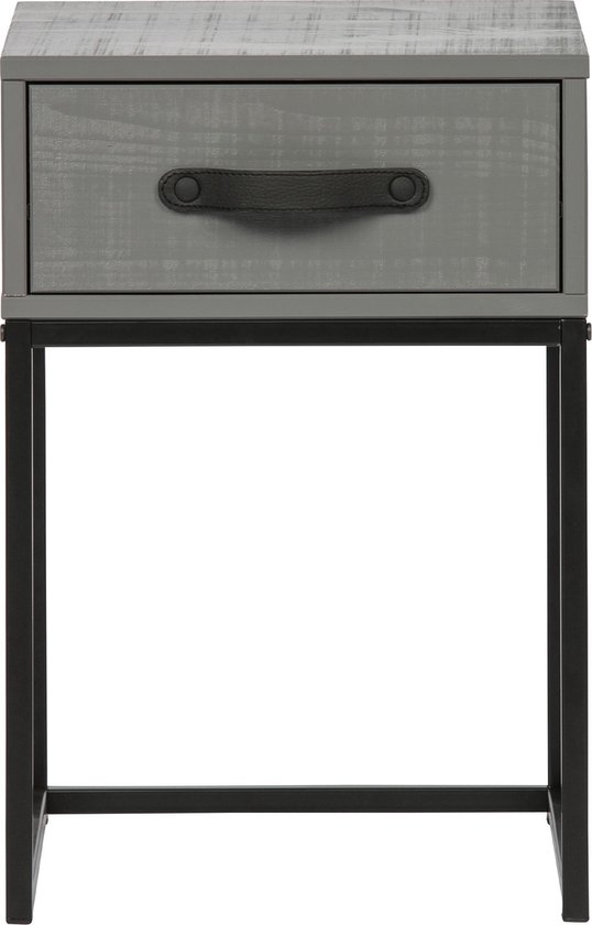 WOOOD Morris Nachtkast - Grenen - Leem - 52x35x35