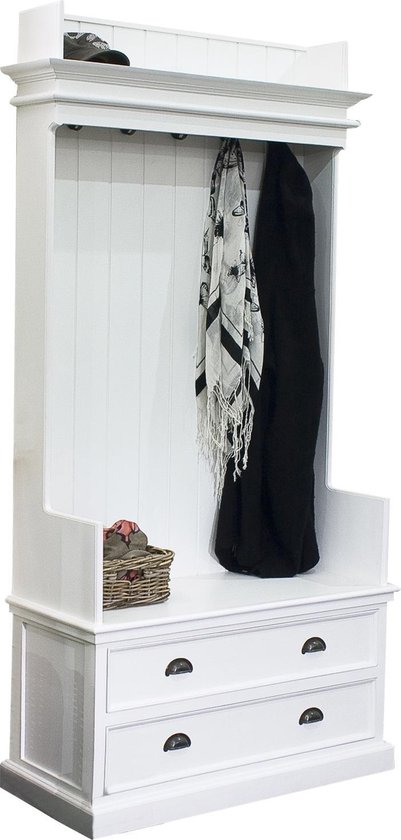 CA581-Kapstokkast-wit-Hout