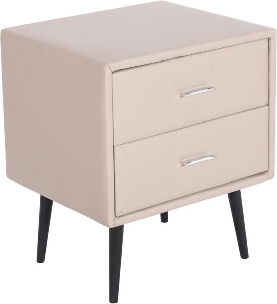 ESSONNE - Nachtkastje - Beige - Kunstleer