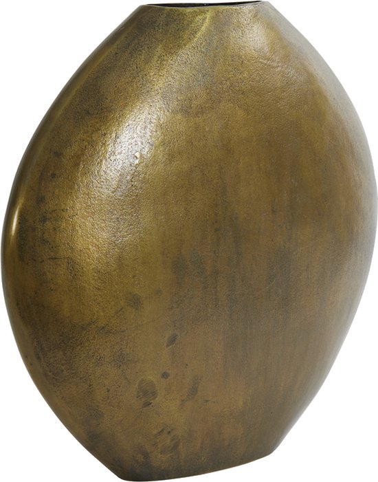Light&living Vaas deco 53x7x53 cm POSITANO ovaal plat antiek brons