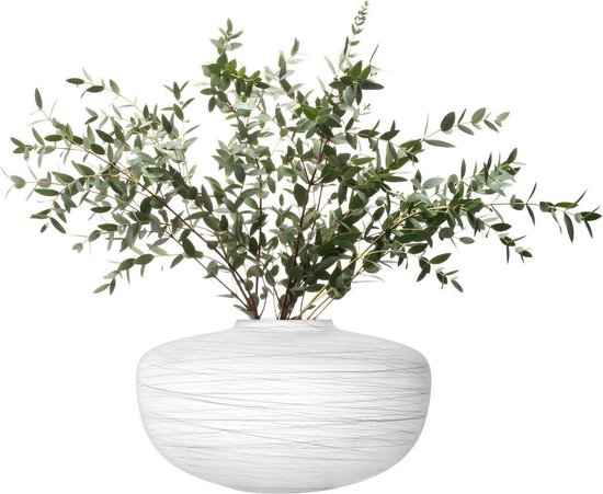 L.S.A. Boulder Vaas Wit - Ø 30,9 cm - H 19 cm