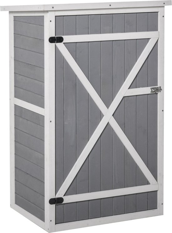 Tuinkast - Tuin opberger - Tuinberging - Tuinschuur - Opbergkast - 75 cm x 56 cm x 115 cm