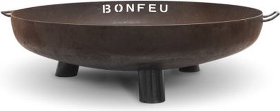 BonFeu BonBowl Plus CortenStaal Ø60 cm - L 60 x B 60 x H 23,5 cm - Cortenstaal - (Roest)bruin