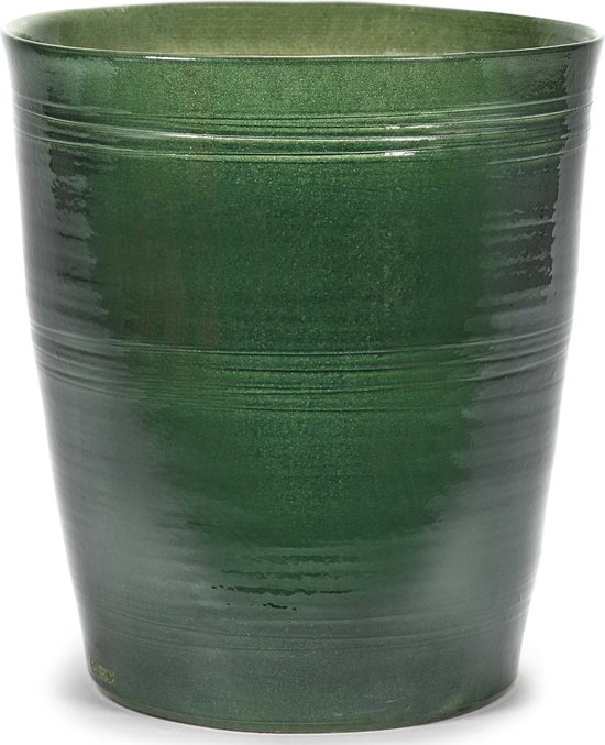 Serax Bloempot Sierpot Lines Groen D 40cm H 44cm