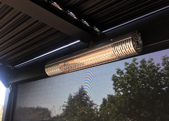 Infrarood terrasverwarmer LUX + Remote + Timer