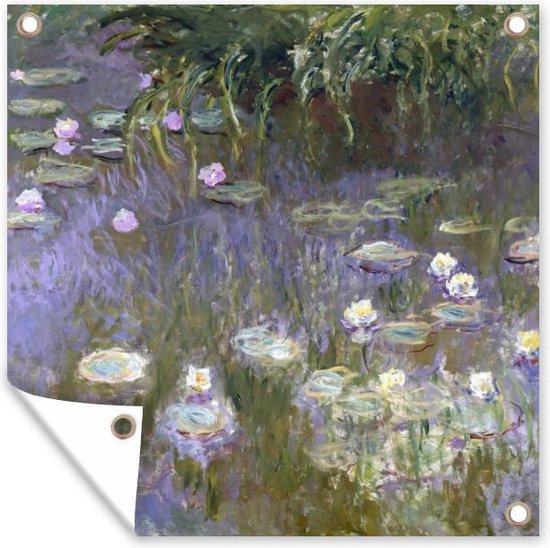 Tuin poster Waterlelies - Claude Monet - 200x200 cm