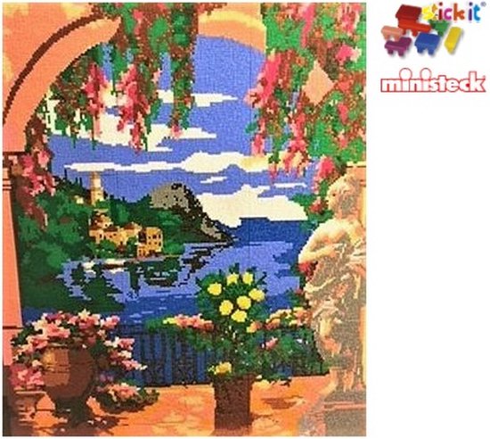 Stick-it Prachtig Italië XXL, ca. 18.200 steentjes, compatibel met Ministeck